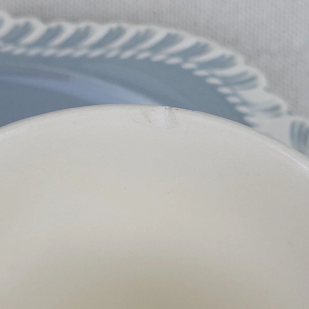 Vintage Harker Pottery Ware‎ Gray Snack Set Cup and Plate